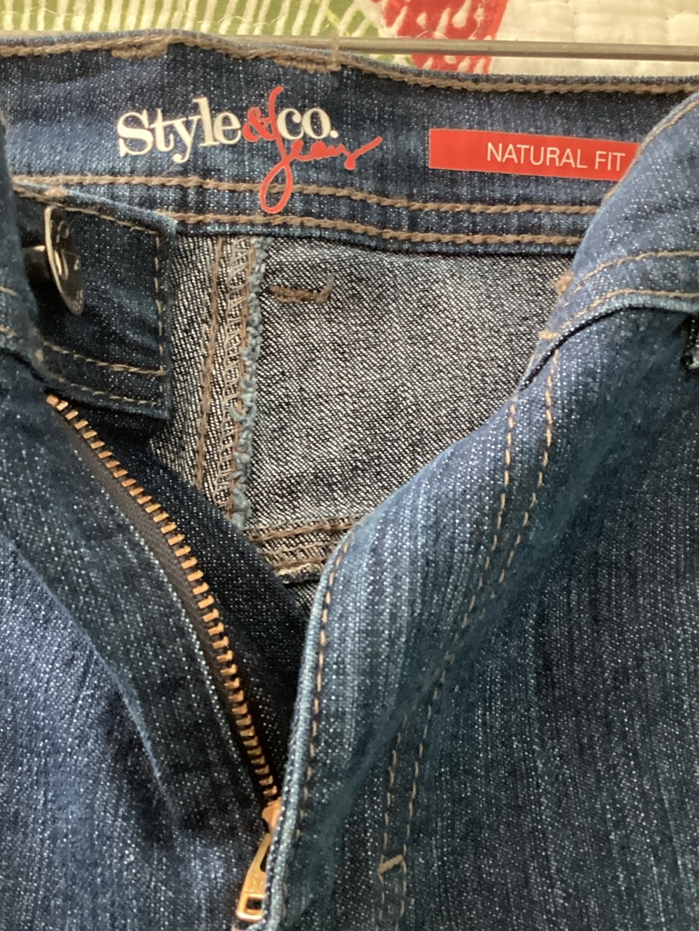 Style & Co. Dark Blue Cropped Jeans - Picture 3 of 3